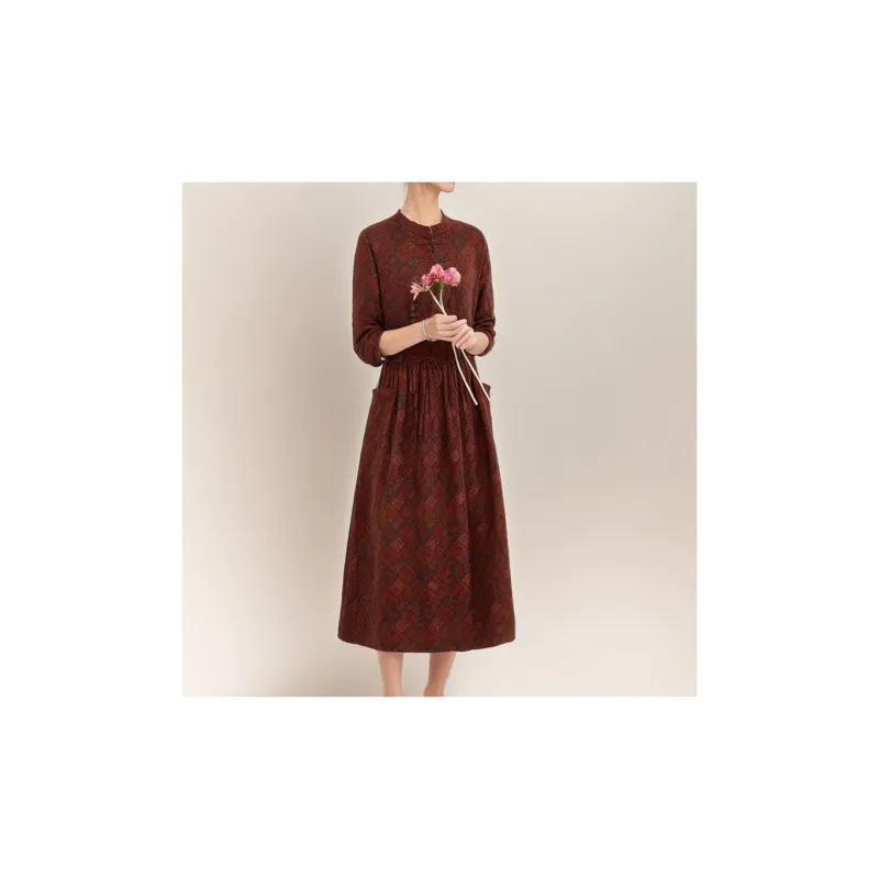 Mapping Long Sleeved Dresses Women's-1