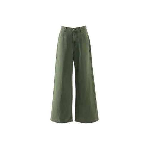 Wen Shan Jeans Women's Light Army Green