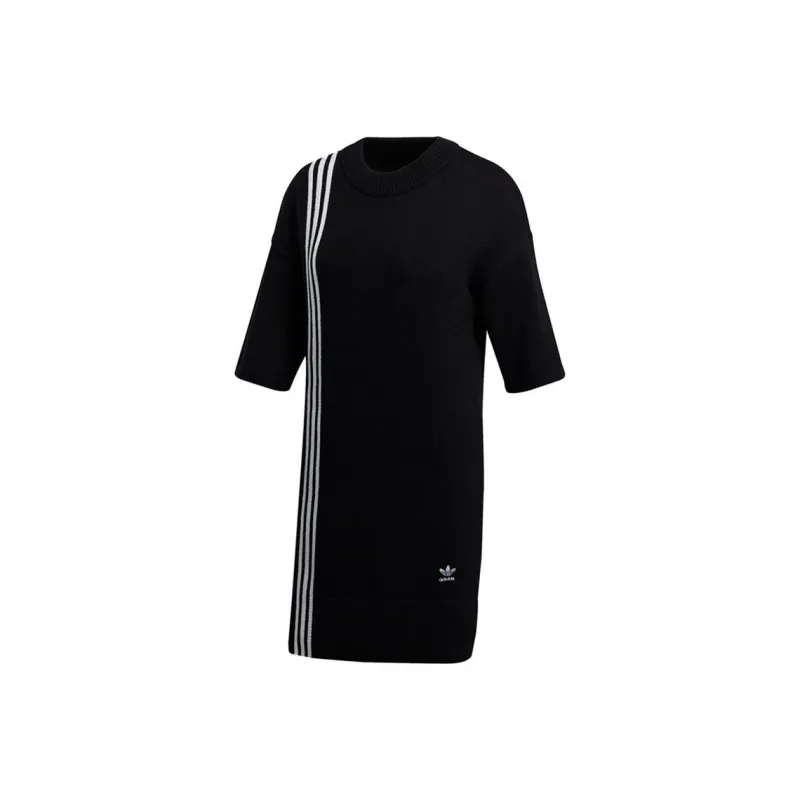 Adidas Originals Short Sleeved Dresses Women's Black-0