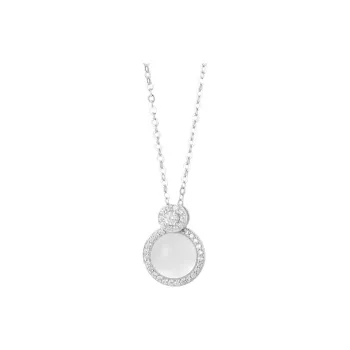 Bubble Scallops Chalcedony Jade Necklaces Women's