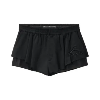 Alexander Wang Elasticated Sartorial Shorts Black