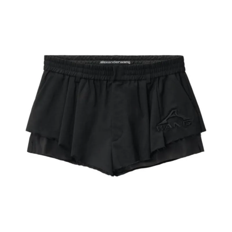 Alexander Wang Elasticated Sartorial Shorts Black-0