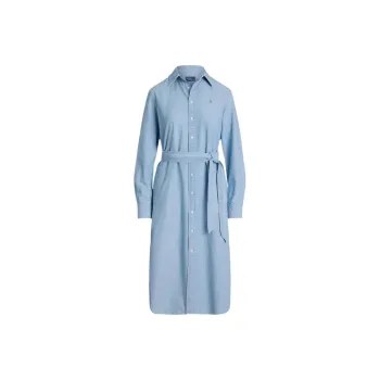 Polo Ralph Lauren Polo Pony Embroidered Belted Dress