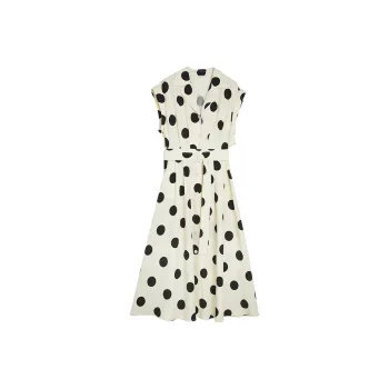 ELLE Short Sleeved Dress Women's Polka Dot