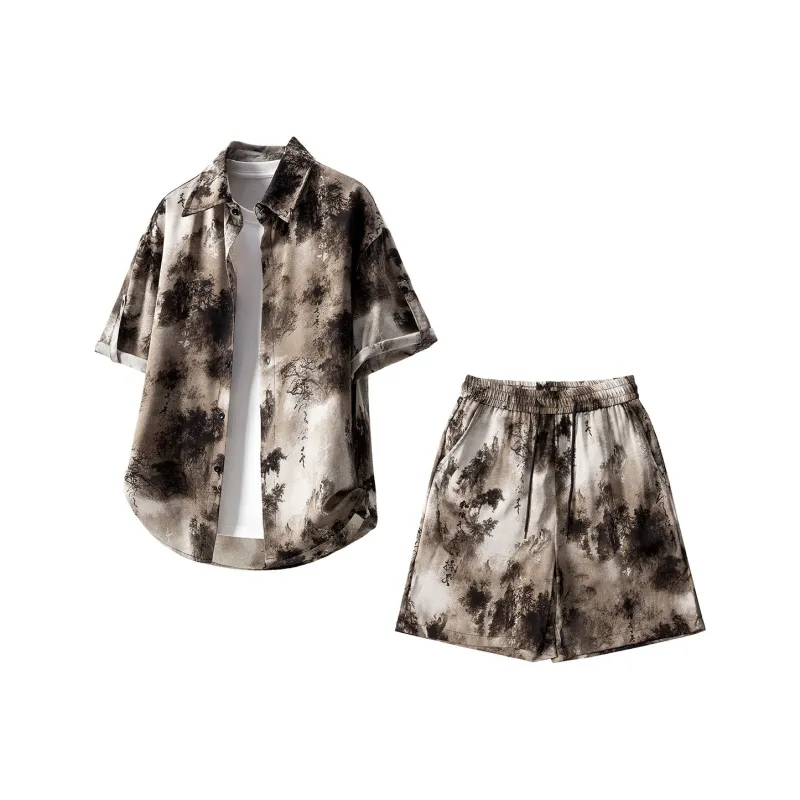 LUYUSHANYU Shirt Matching Set Unisex-3