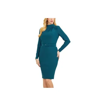 GUESS FW23 Long-Sleeved Dresses Women's Green