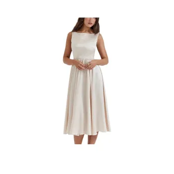 HOUSE OF CB FW23 Sleeveless Dress Women's Vintage Cream