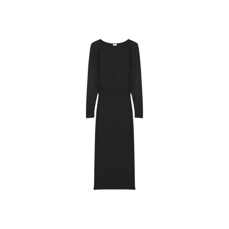 ARITZIA Babaton Cote Dress Long-Sleeved Dresses Women's BLACK/Black-0