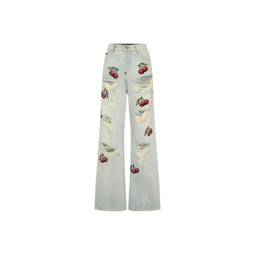 PHILIPP PLEIN Cherries Destroyed Jeans