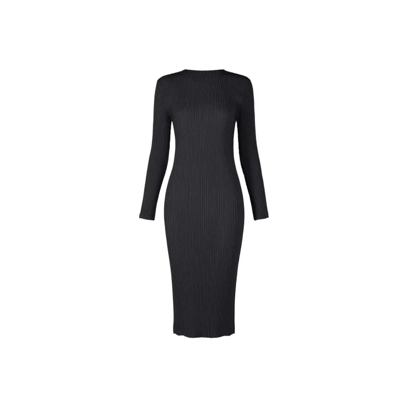 ISSEY MIYAKE Long Sleeved Dress Women's Black-0