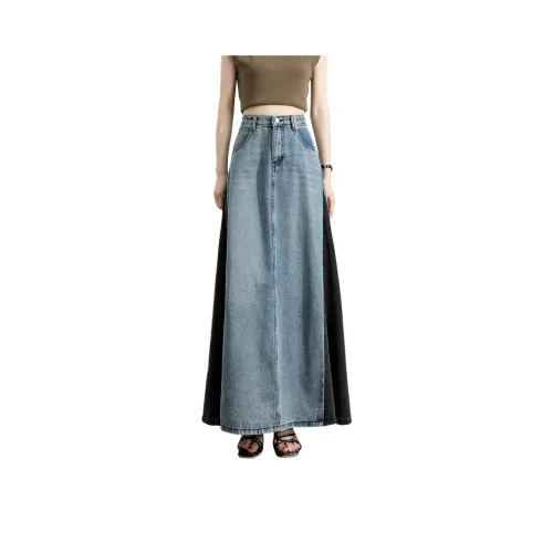 CCAABB Denim Long Skirt Women's