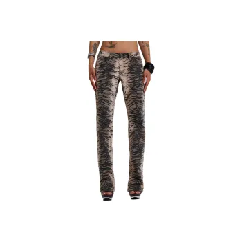 Jaded London Leona Tiger Bootcut Jeans Women's Multi/Multicolor