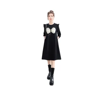 Cypress House Long Sleeved Dress Women's Black