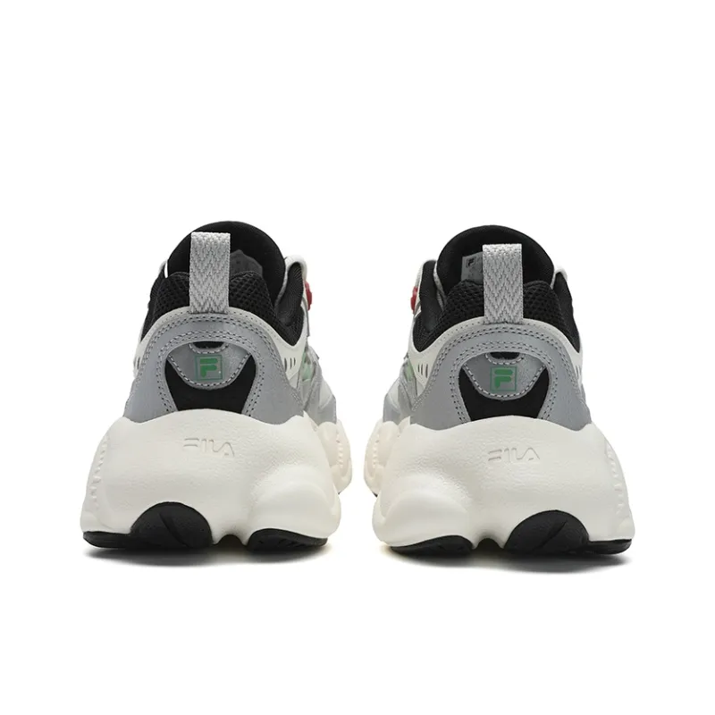 FILA Fern 2 Fern Sneakers 2.0 Abrasion Resistant, Lightweight, And Breathable Low Top Casual Shoes Men's White Silver-3