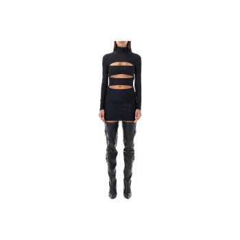 Misbhv Elena Long Sleeved Cut Out Mini Dress