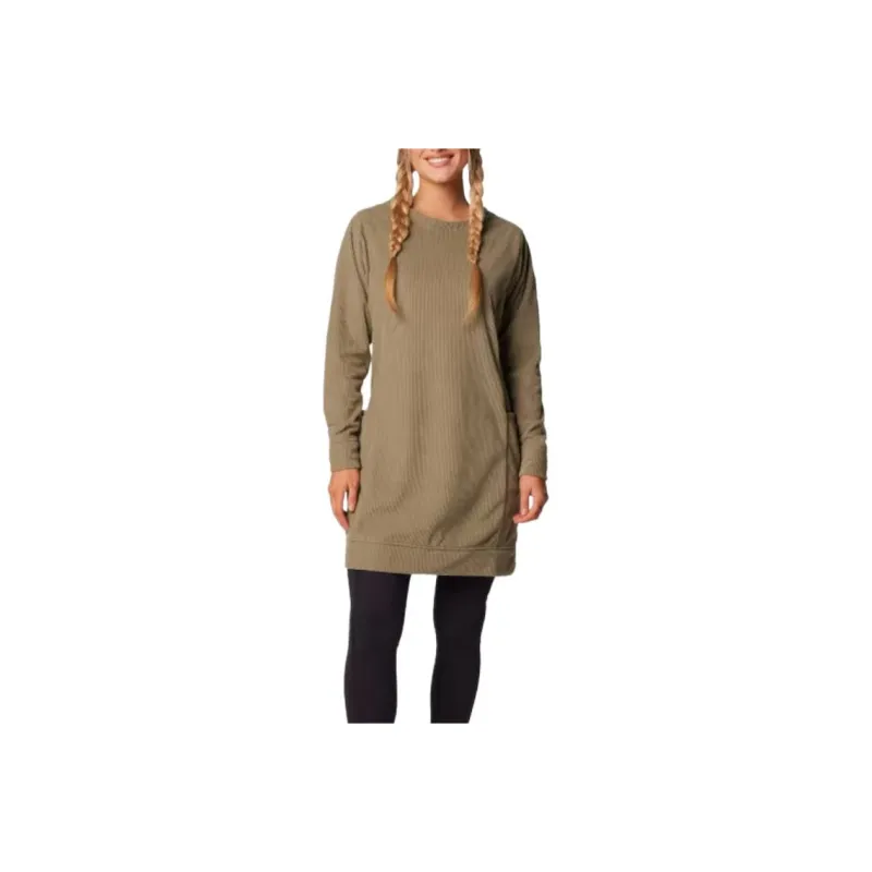 Columbia Blue Point Creek Long-Sleeved Dresses Women's Stone Green-0