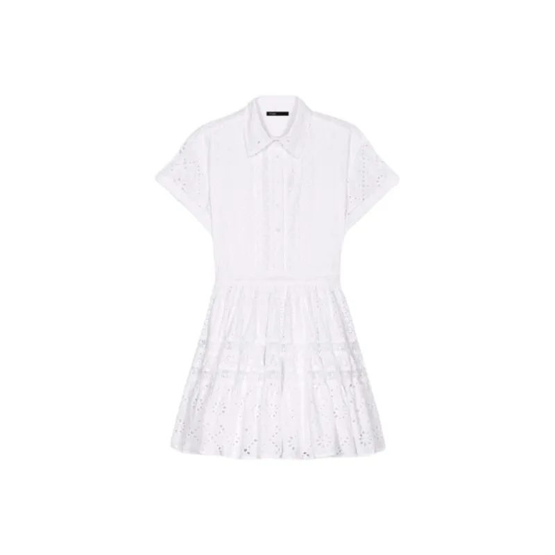 Maje Broderie anglaise Shirtdress-0