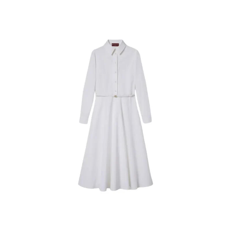 GUCCI SS25 Long Sleeved Dresses Women's White-0