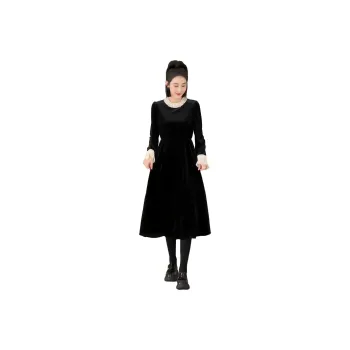 Fan Yiyi Long-Sleeved Dresses Women's Black