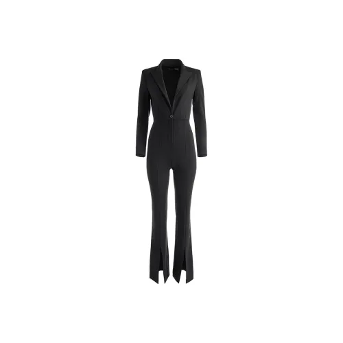 ALICE+OLIVIA Long-sleeve Flared Jumpsuit