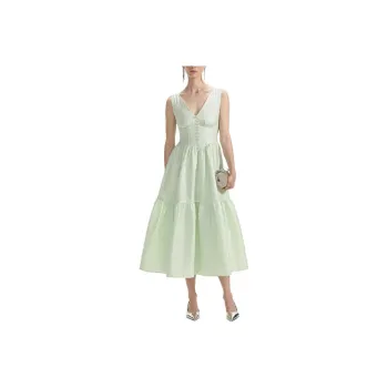 Self portrait Brocade effect Tiered Dress