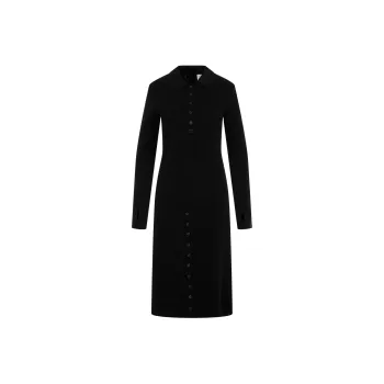 COURREGES Button Up Long Sleeve Dress