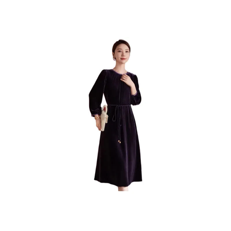 Ink Beauty Long Sleeved Dresses Women's-12