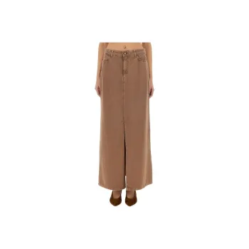 Alysi Logo patch Maxi Skirt