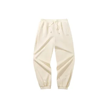 Anta Life Collection Knitted Sports Pants Women's Vanilla Ecru