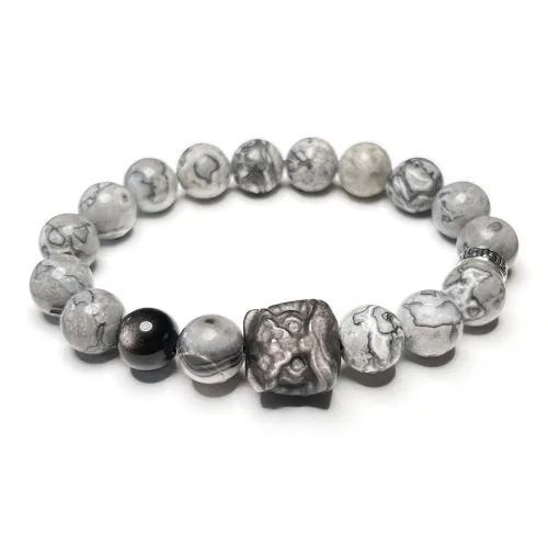 CUIJING Map Stone Bracelets Unisex