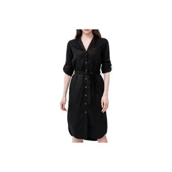 Pepe Jeans Short Sleeved Dresses Women's Black