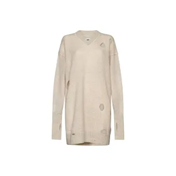 MM6 Maison Margiela Distressed Knitted Dress