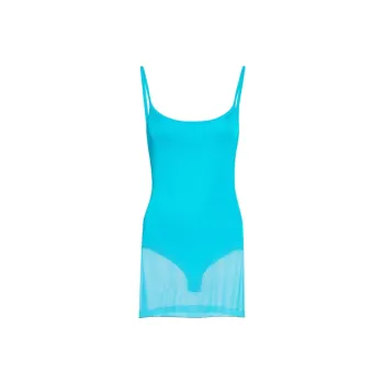 Jacquemus La Robe Maille Roupao Sheer Mini Dress