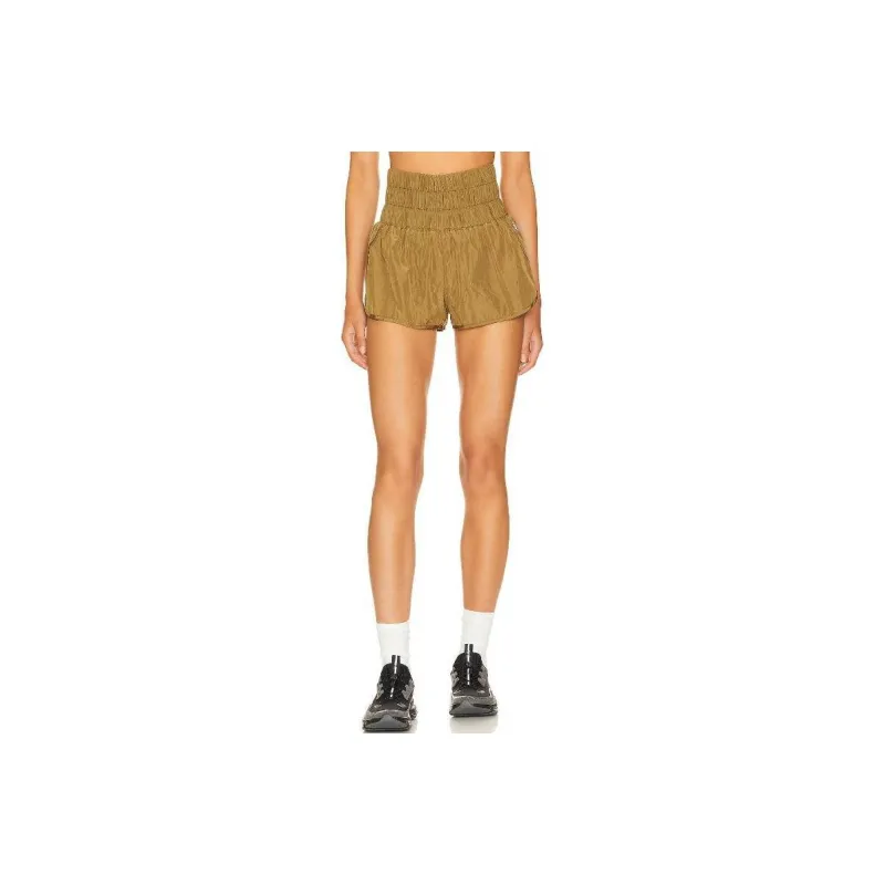 FREE PEOPLE Casual Shorts Women's Medium Yellow-0
