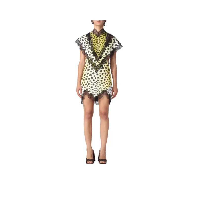 The Attico Jace Cheetah print Minidress-0
