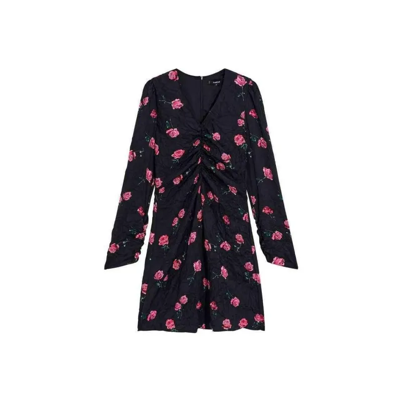 Bebe FW24 Long-Sleeved Dresses Women's Black Pinkish-0