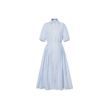MIU MIU Short Sleeved Dress Women's Blue