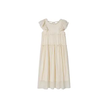 AFGGD Short Sleeved Dresses Women's White