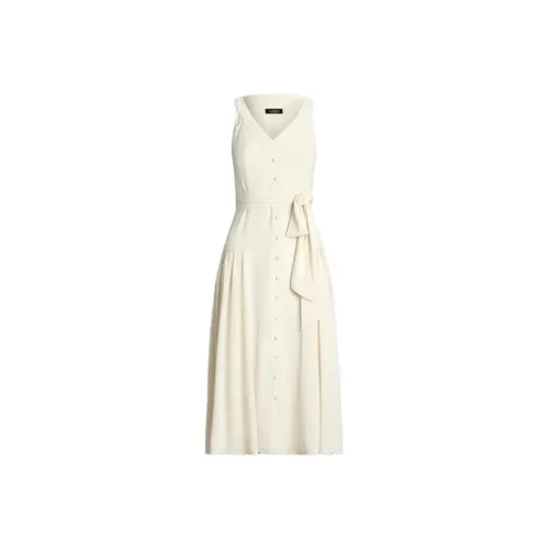 Polo Ralph Lauren SS24 Sleeveless Dress Women's White