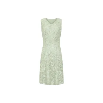 BBLLUUEE Sleeveless Dress Women's Avocado Green