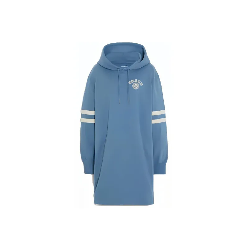 COACH Long-Sleeved Dresses Women's Blue-0