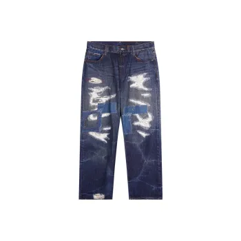 Izzue X HEA Casual Pants Unisex Blue