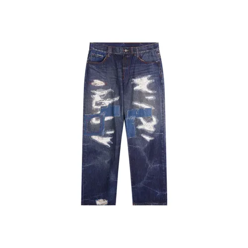 Izzue X HEA Casual Pants Unisex Blue