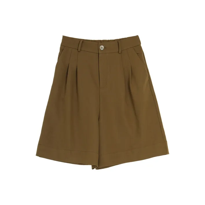 SETIROM Casual Shorts Women's Dark Coffee-0