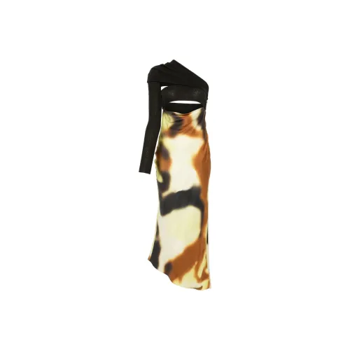 NANUSHKA Draped detail Open back Midi Dress