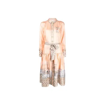 Zimmermann Long-Sleeved Dresses Women's Pink Salmon
