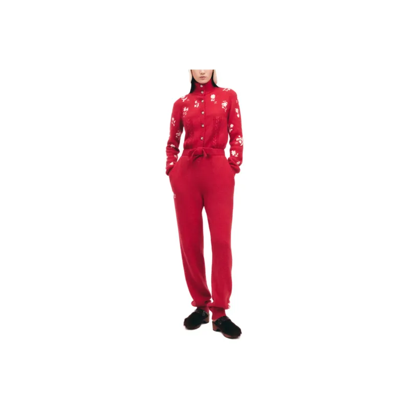 CHANEL NEIGE Ski Series 24 New Fall And Winter Arrivals Jumpsuit Women's Red-0
