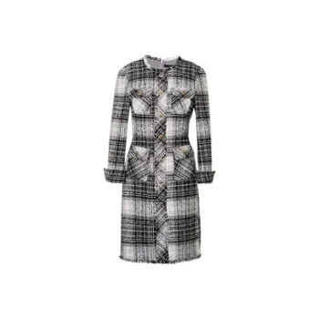 ROEYSHOUSE Long Sleeved Dress Women's Plaid