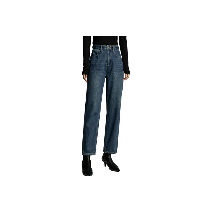 Initial Language Jeans Women's Denim Dark Blue-0