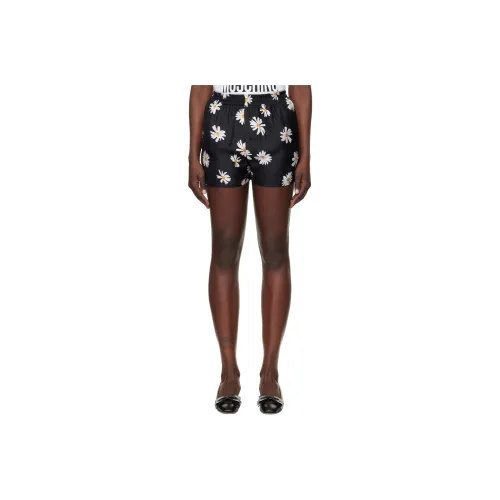 MOSCHINO Floral Printed Satin Shorts